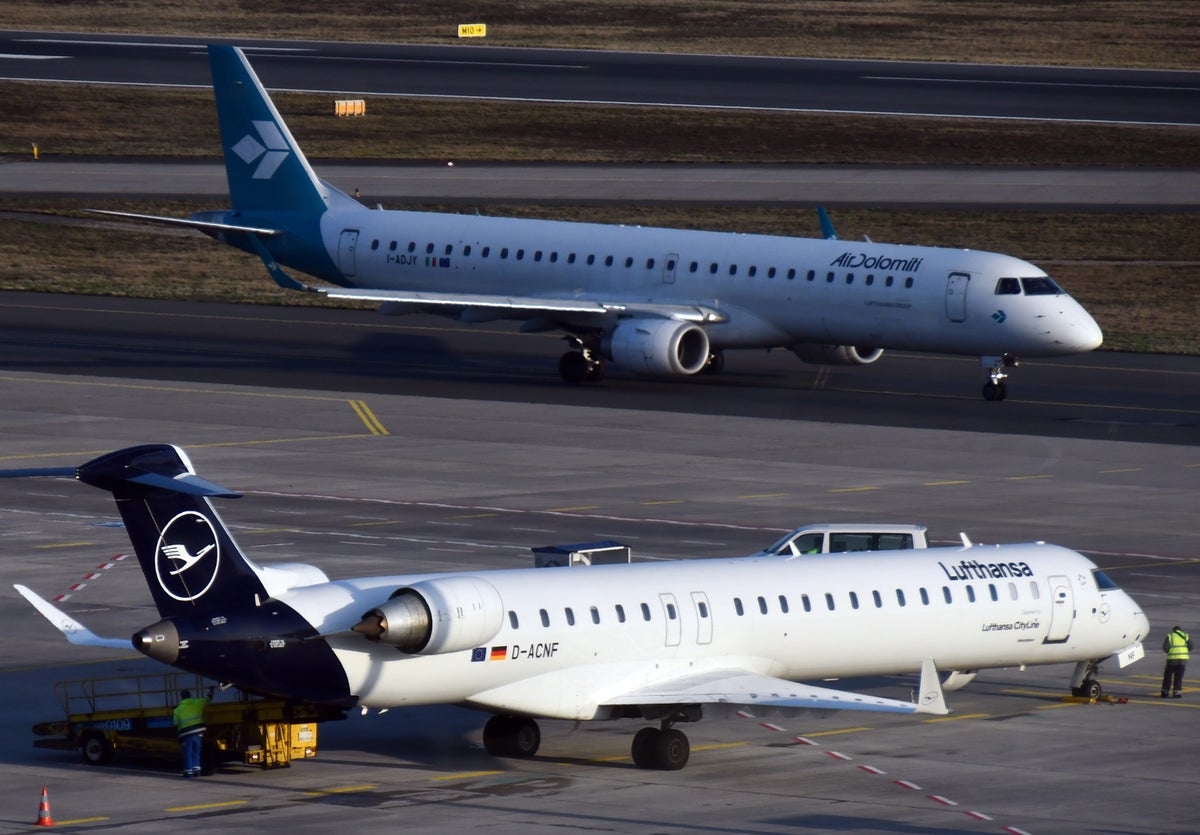 Lufthansa CityLine CRJ900 Air Dolomiti E190 Frankfurt