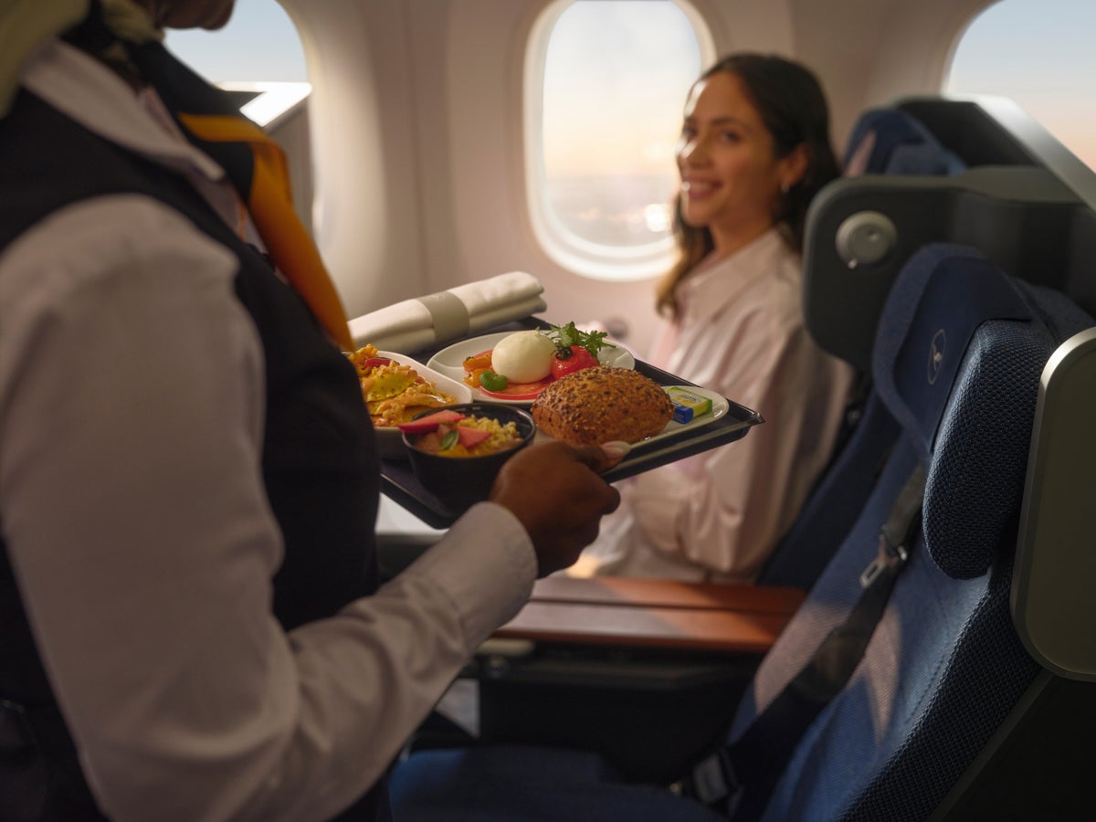 Lufthansa FOX premium economy meal