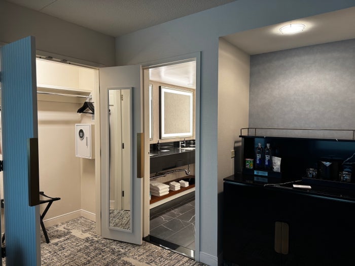 MGM Grand Las Vegas Executive King Suite minibar closet MGM Grand Las Vegas Executive King Suite minibar closet