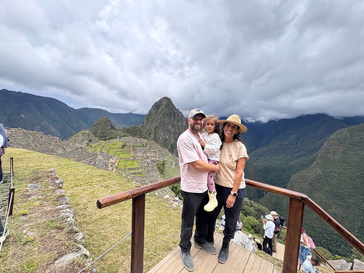 Machu Pichu Family with toddler