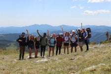 McKay Hiking With Friends Rockies Colorado