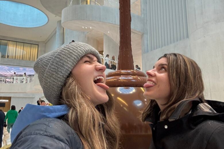 McKay and Tiffany Lindt Chocolate Factory Zurich Switzerland