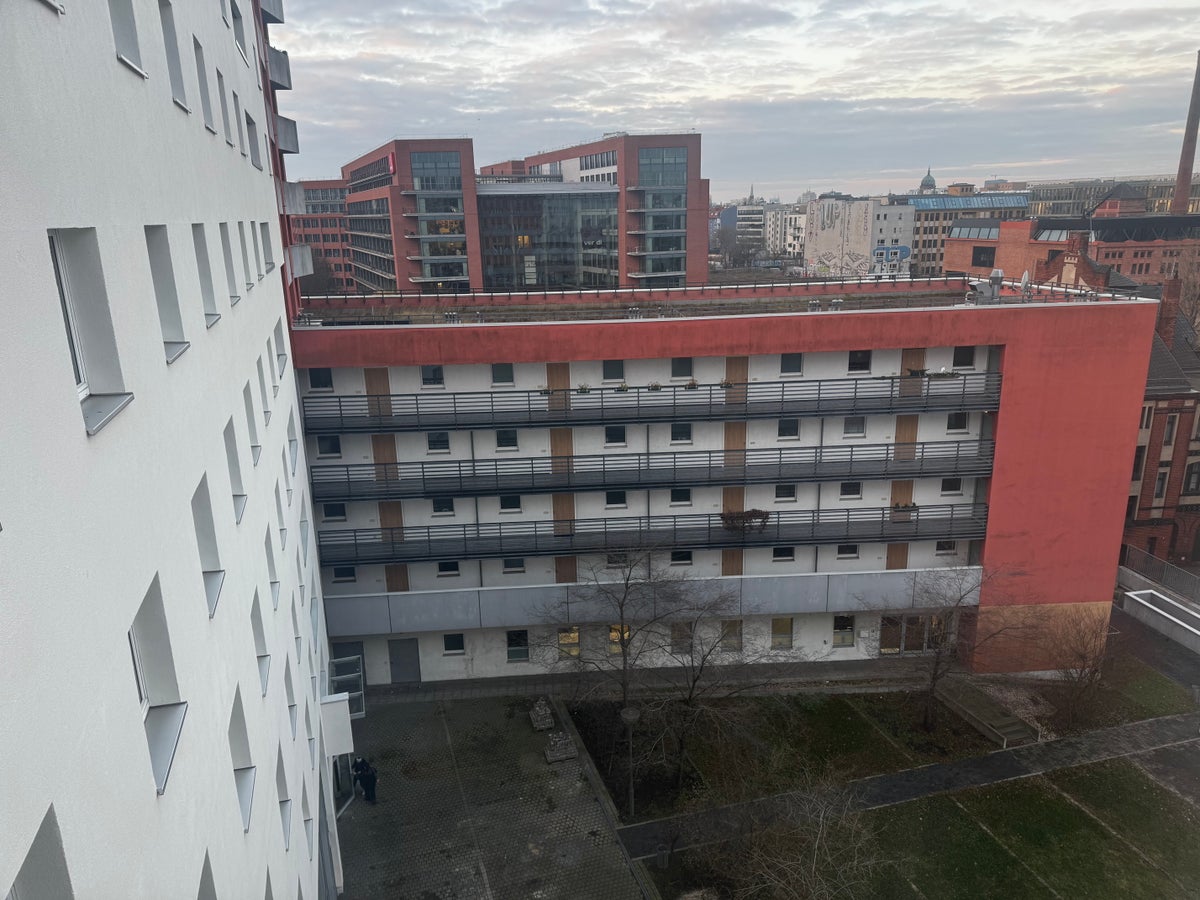 Me and All Hotel Berlin East Side bedroom view Me and All Hotel Berlin East Side bedroom view