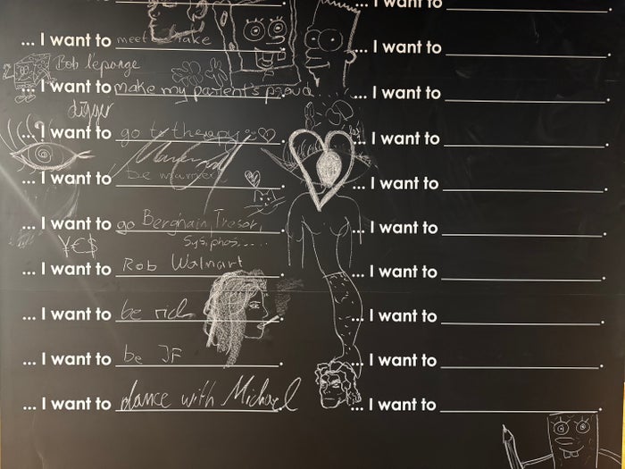 Me and All Hotel Berlin East Side lobby desire board
