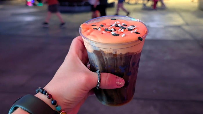 Mickey's Not So Scary Halloween Party pumpkin cold foam
