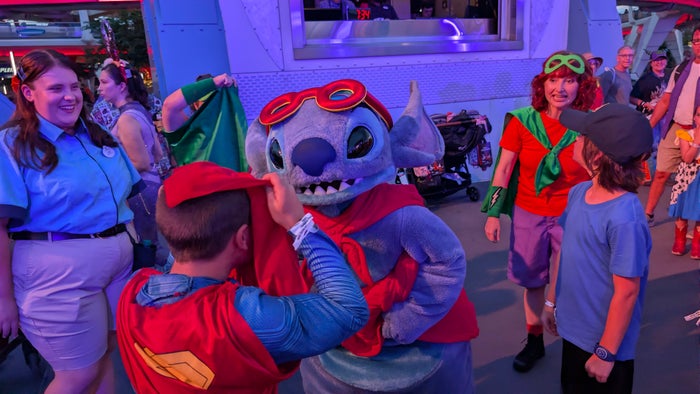 Mickey's Not So Scary Halloween Party stitch dance party