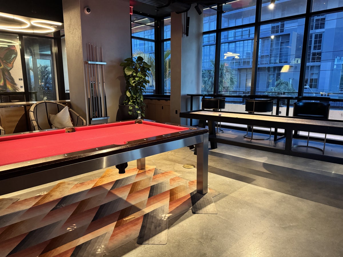 Moxy Miami Wynwood Game Room Pool Table