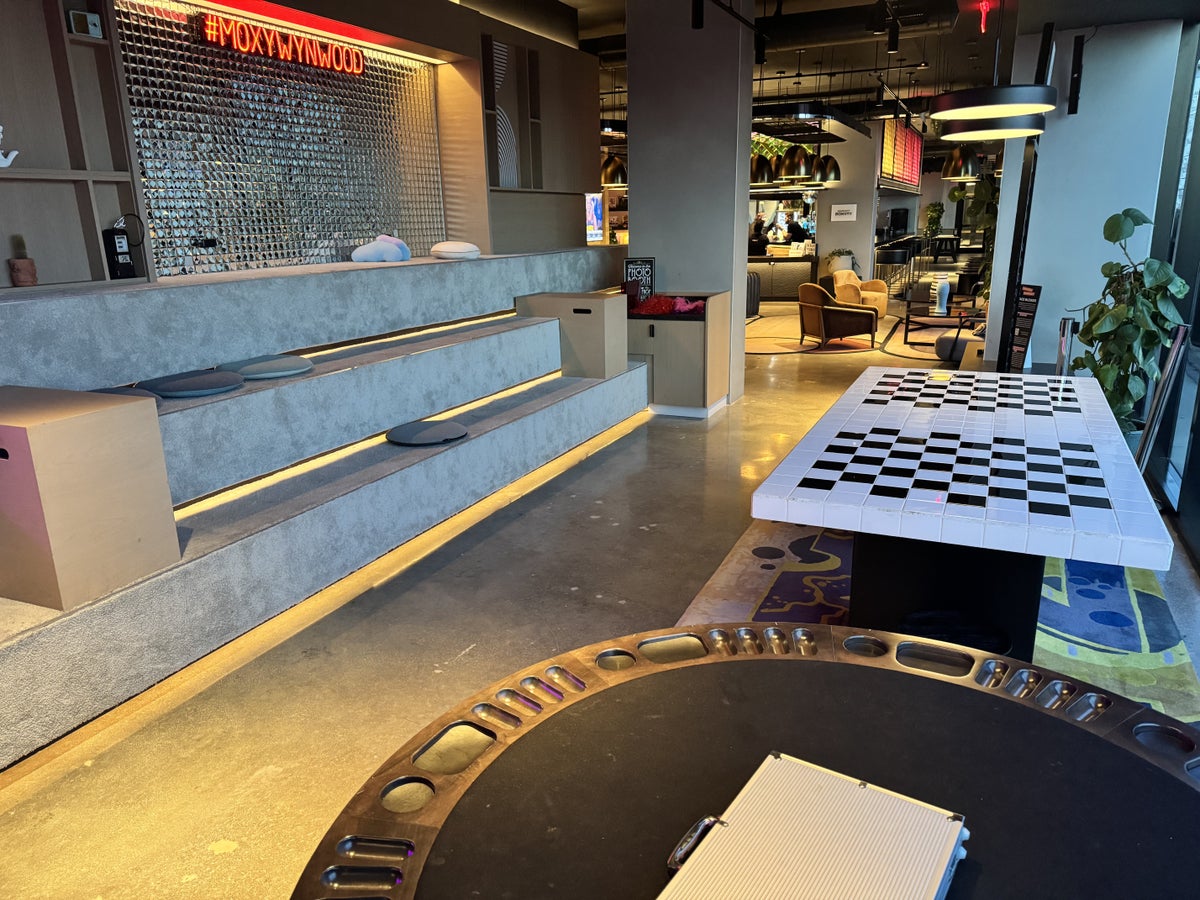 Moxy Miami Wynwood Lobby Table Games