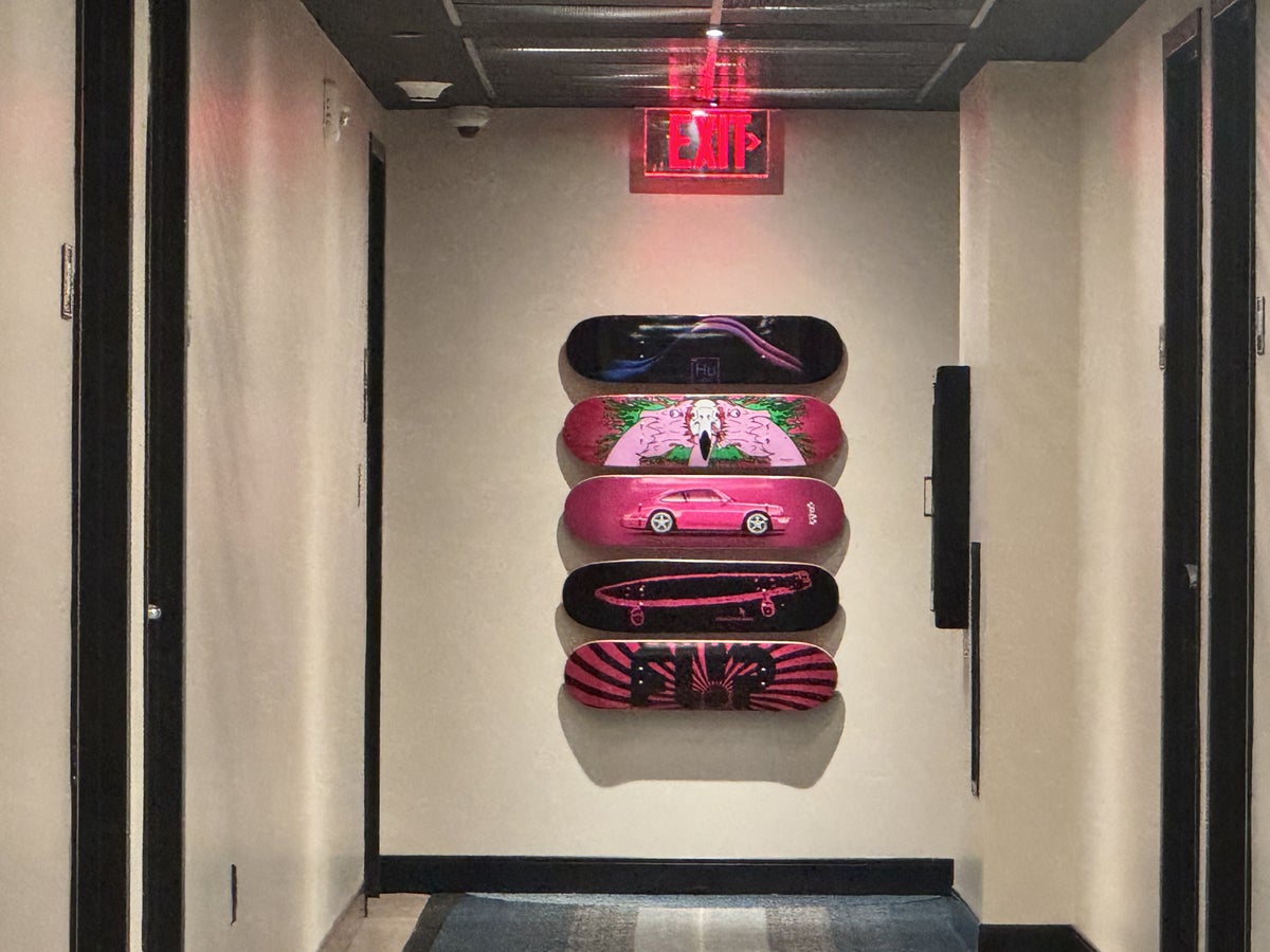 Moxy Miami Wynwood Skateboard Art Display