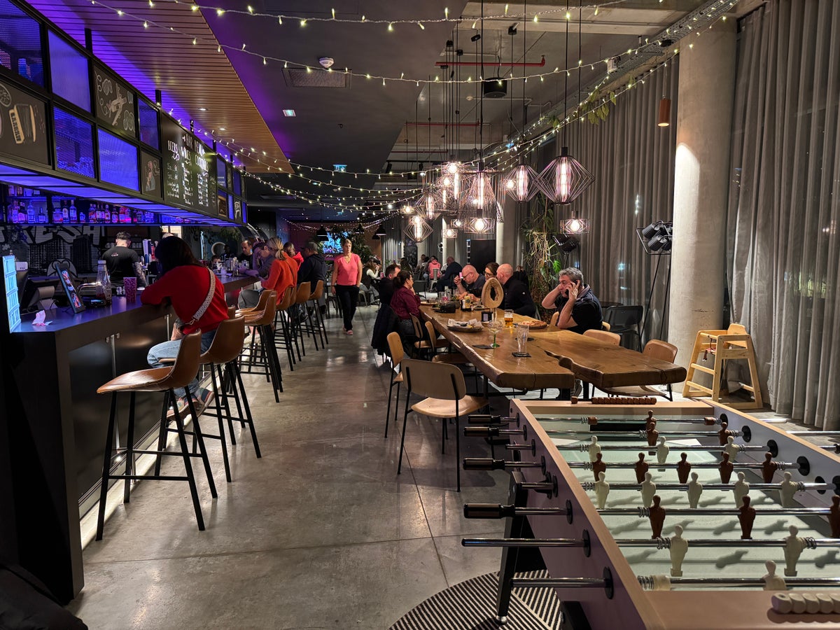 Moxy Paris Charles de Gaulle Airport bar foosball