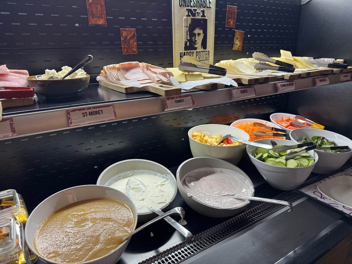 Moxy Paris Charles de Gaulle Airport breakfast cold items