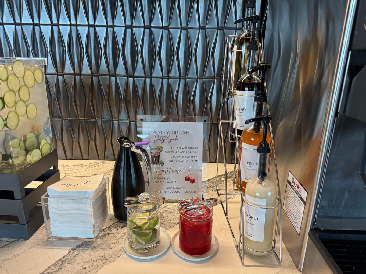New Delta Sky Club SLC Dirty Soda Station New Delta Sky Club SLC Dirty Soda Station