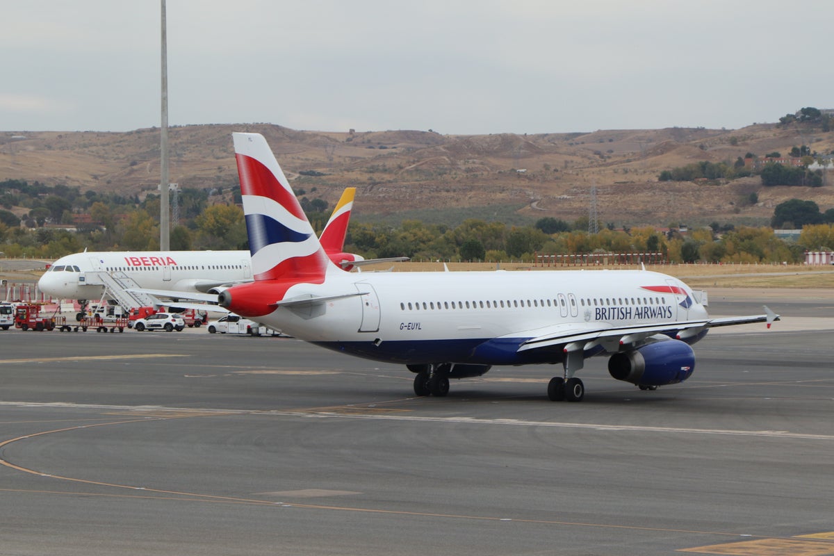 Oneworld British Airways Iberia planes Madrid