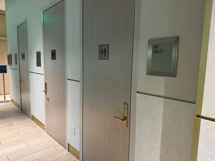Plaza Premium Lounge DFW toilets