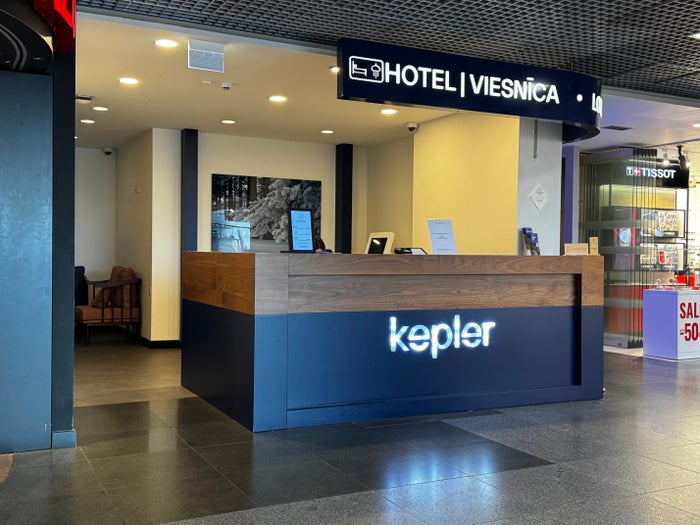 Priority Pass mobile membership card app Priority Pass Kepler Hotel & Lounge Riga RIX entrance