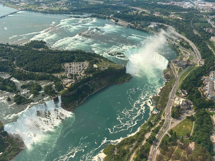 Rainbow Air Helicopter view of falls