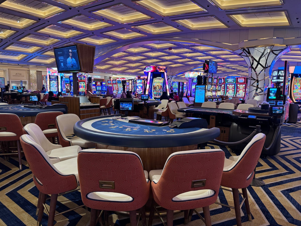 Resorts World Las Vegas casino blackjack table and slot machines Resorts World Las Vegas casino blackjack table and slot machines