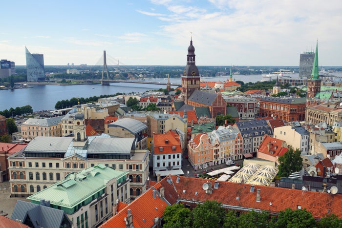 Riga Latvia old town Riga Latvia old town
