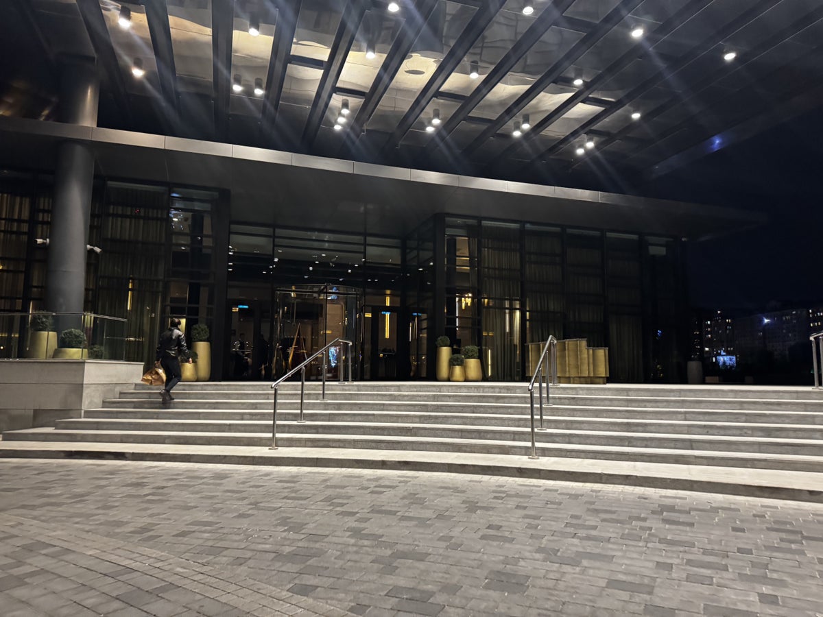 Ritz Carlton Baku Entrance Night