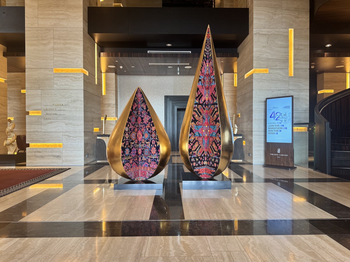 Ritz Carlton Baku Lobby Sculptures