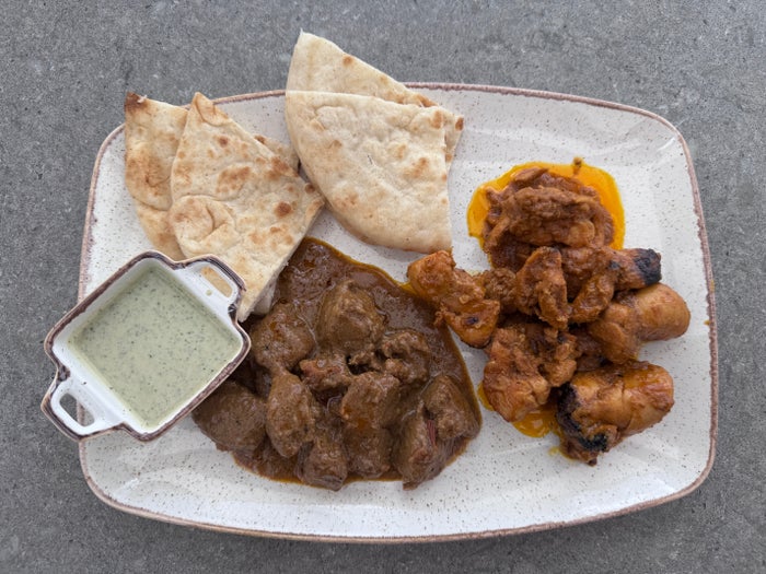 Royalton Vessence Barbados Saffron lamb chicken
