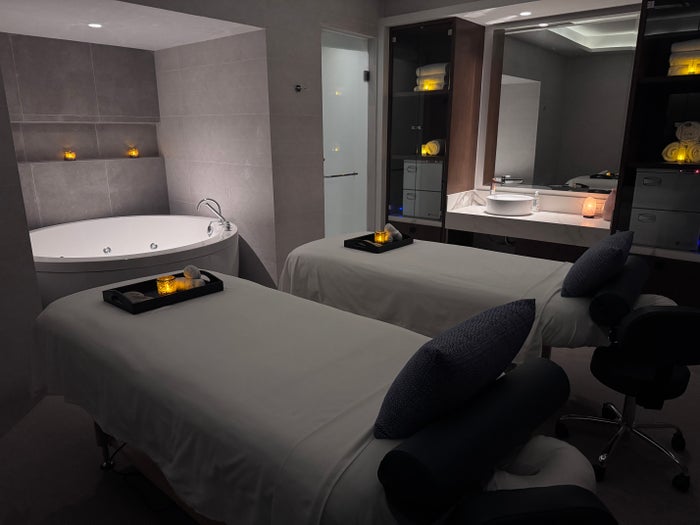 Royalton Vessence Barbados The Royal Spa couples massage tub