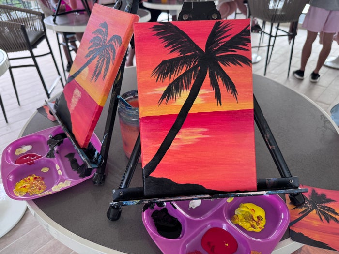 Royalton Vessence Barbados activities painting
