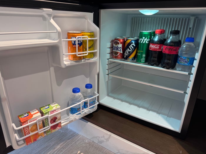 Royalton Vessence Barbados room minibar