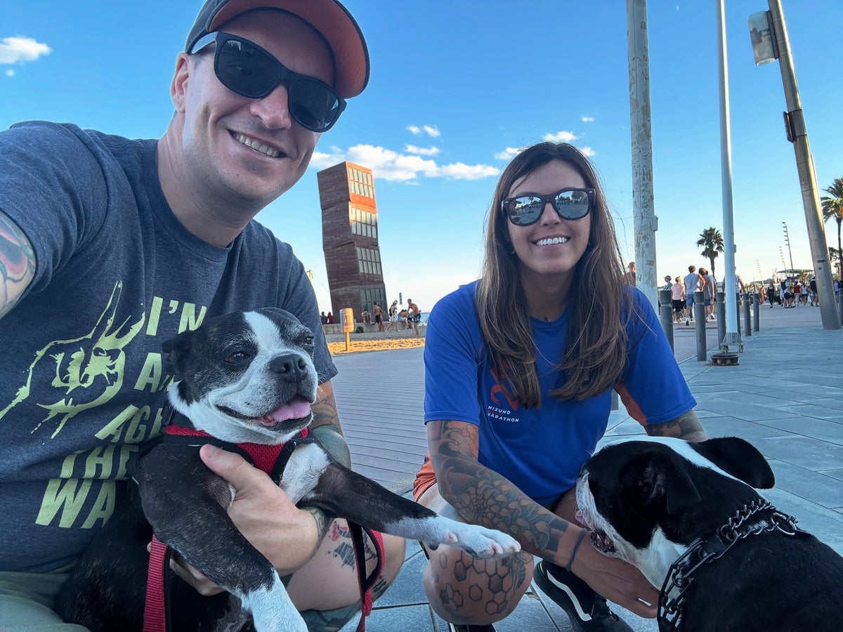 Ryan Carol and dogs Barcelona