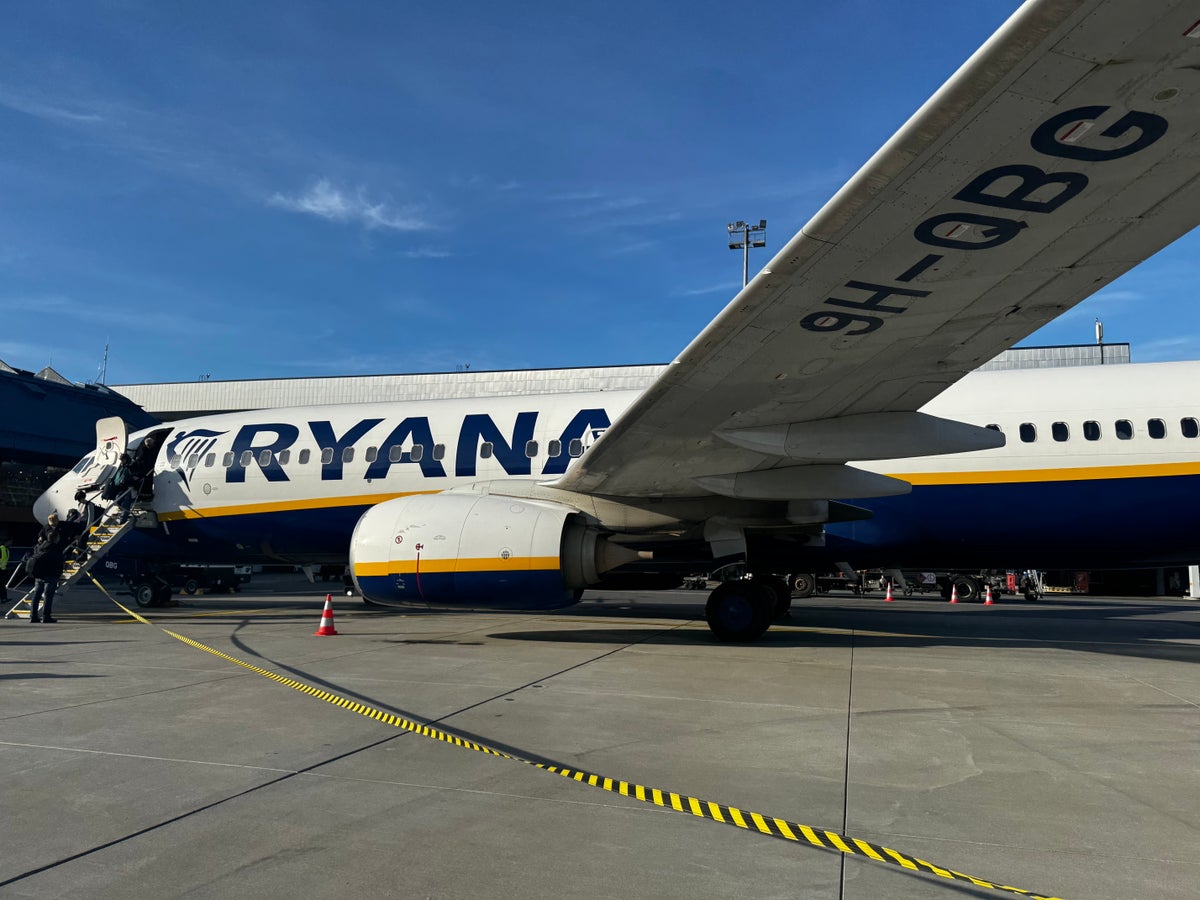 Ryanair Boeing 737 800 on the ground in Tallinn