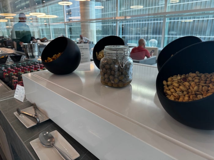 Sala VIP Colomer Lounge BCN snacks