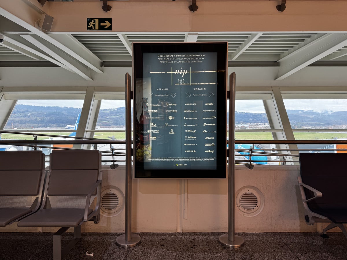 Sala VIP Lounge Bilbao Directory Screen Sala VIP Lounge Bilbao Directory Screen