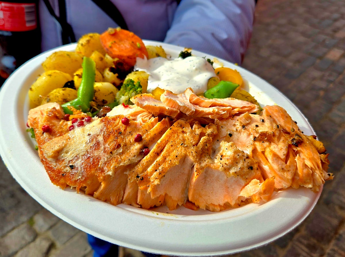 Salmon Dinner Helsinki Finland Salmon Dinner Helsinki Finland