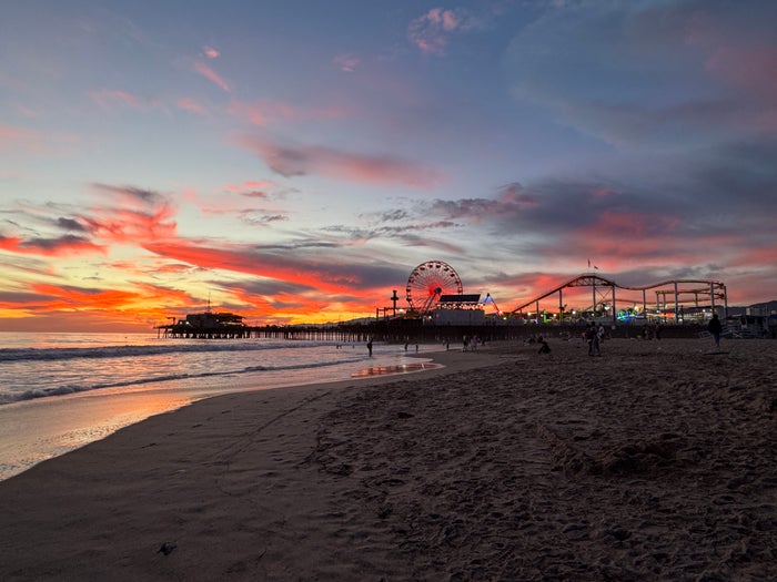 Santa Monica Pier sunset Santa Monica Pier sunset
