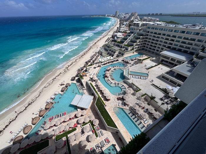 Secrets Mirabel Cancun Aerial Beach Resort View