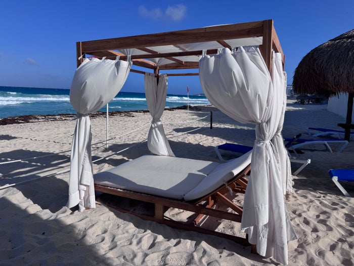 Secrets Mirabel Cancun Beach Daybed Cabana