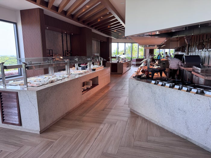 Secrets Mirabel Cancun Buffet Counter Dining Area