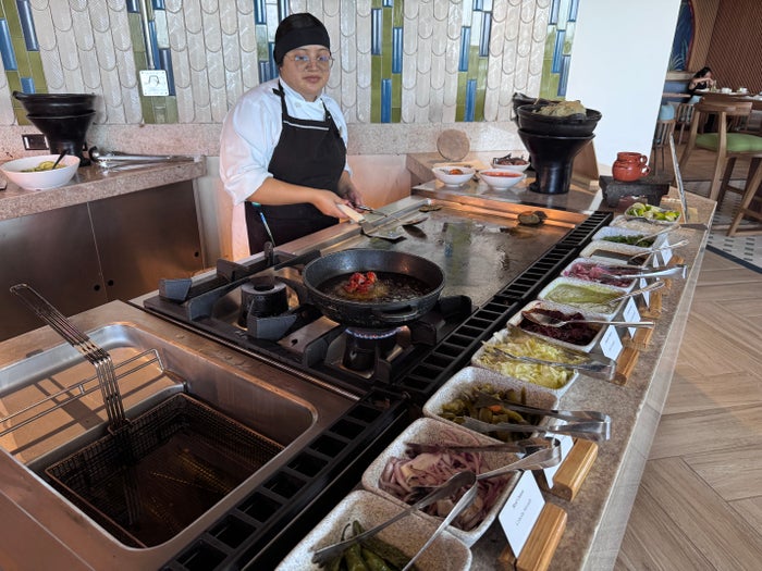 Secrets Mirabel Cancun Chef Cooking Station Buffet