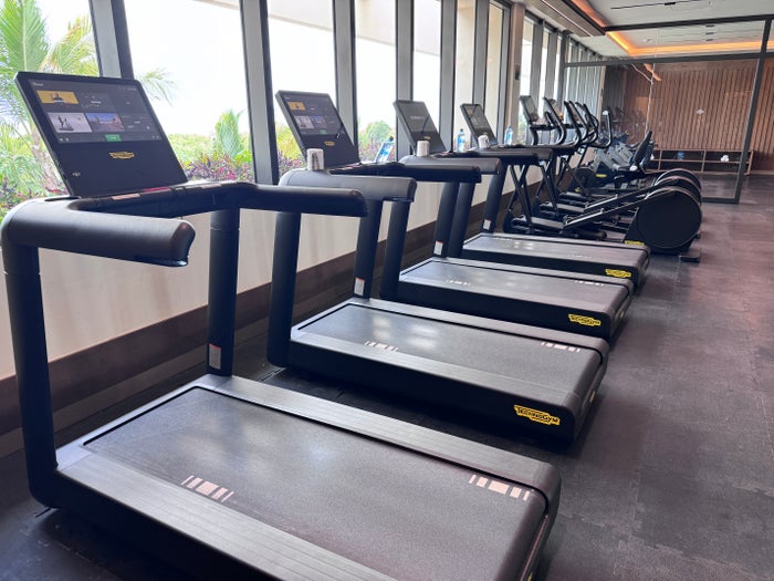Secrets Mirabel Cancun Gym Treadmills Row