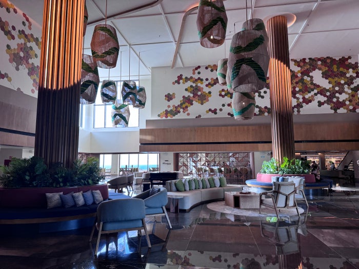 Secrets Mirabel Cancun Lobby Lounge Seating Art