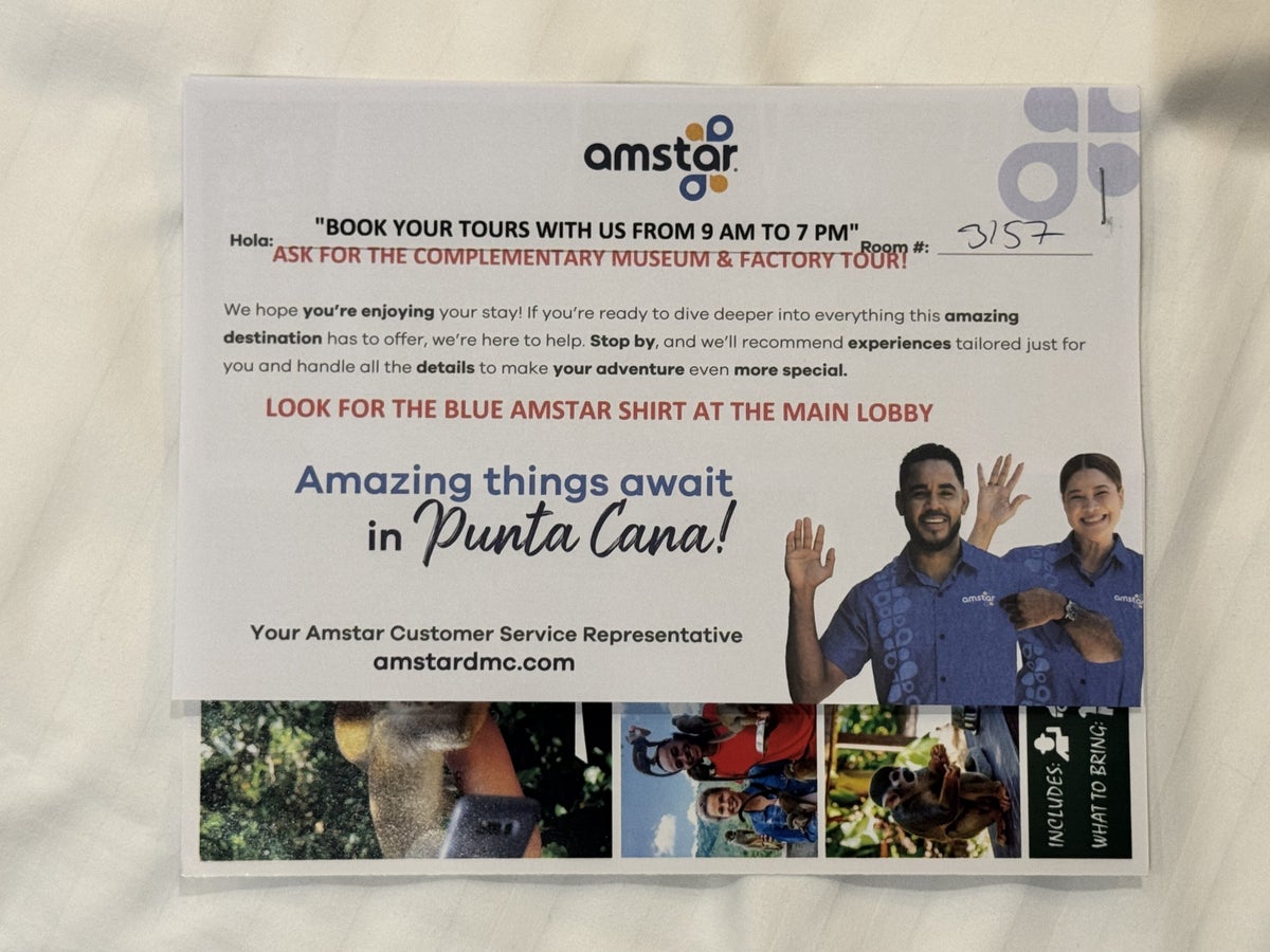 Secrets Royal Beach Punta Cana Amstar Tour Flyer