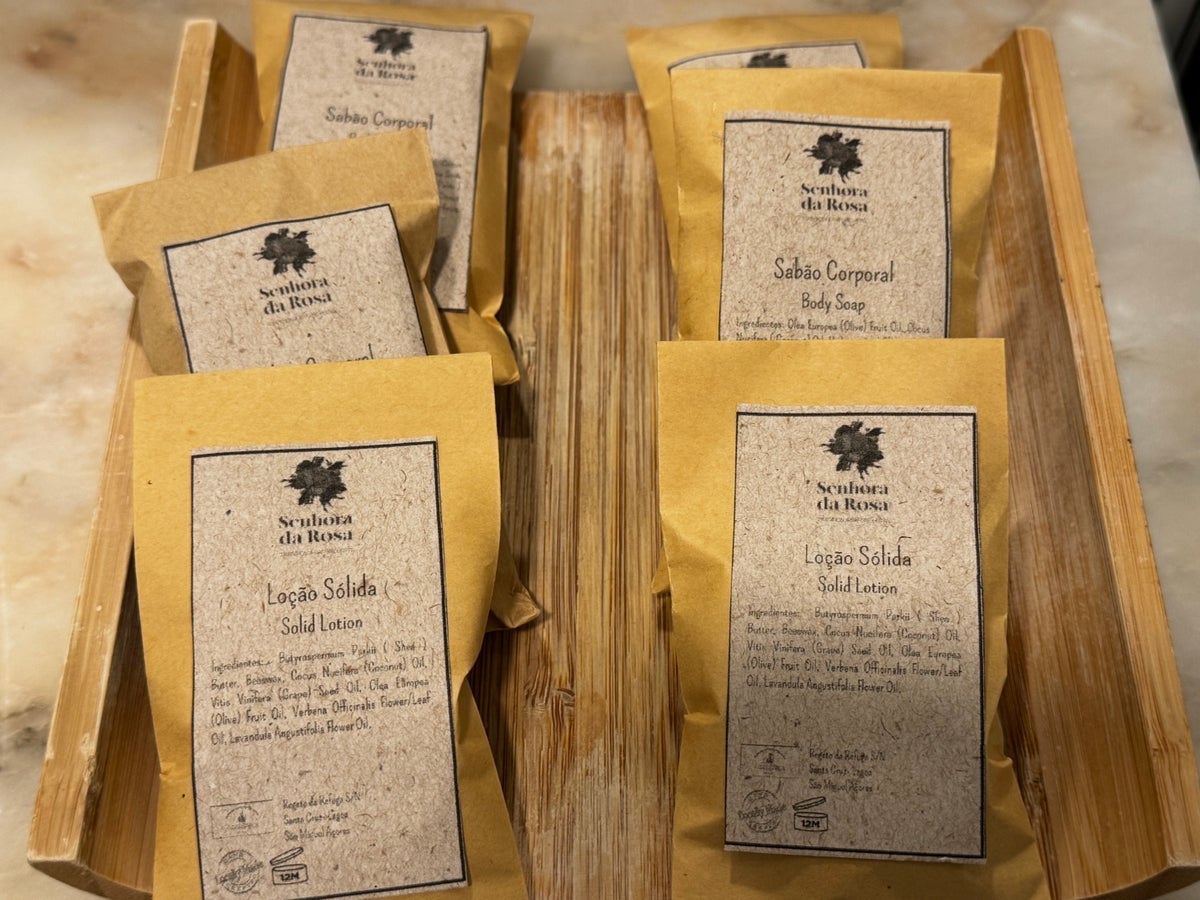 Senhora da Rosa Mr Mrs Smith Azores bathroom amenities