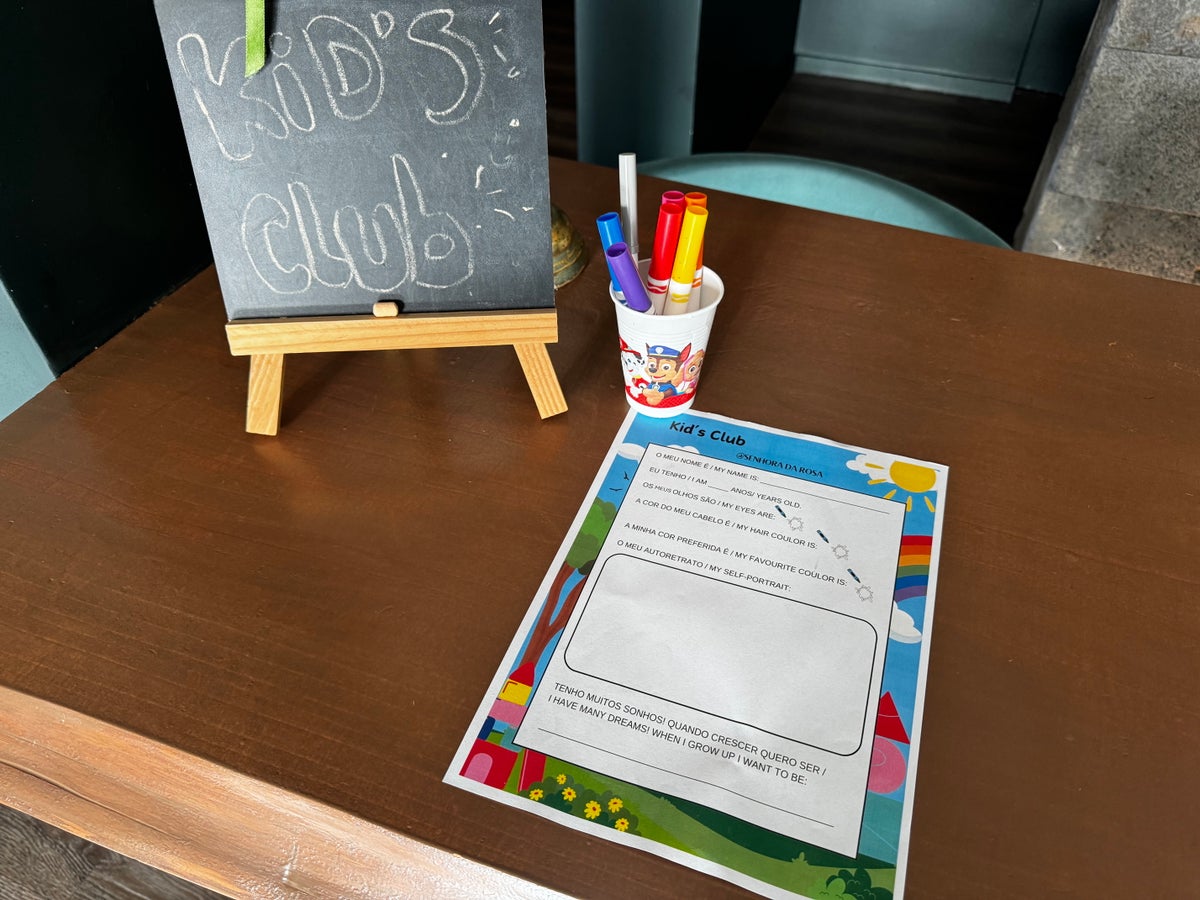 Senhora da Rosa Mr Mrs Smith Azores kids club sign