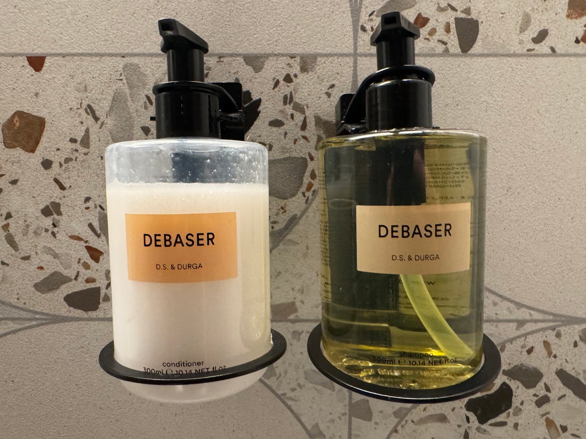 Sheraton Stockholm Hotel bathroom pump bottles