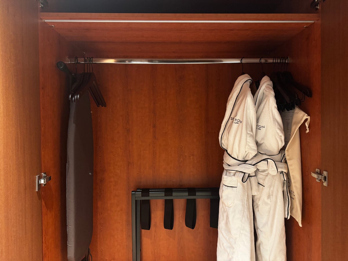 Sheraton Stockholm Hotel bedroom closet