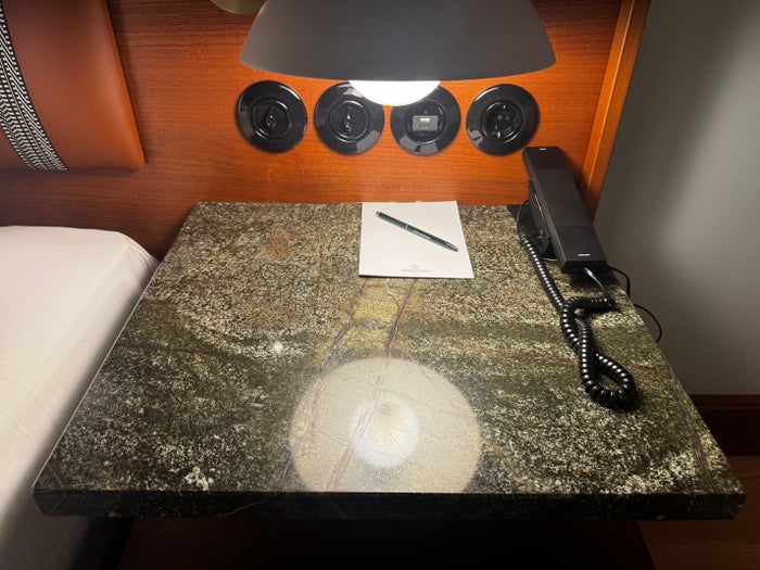 Sheraton Stockholm Hotel bedroom night stand