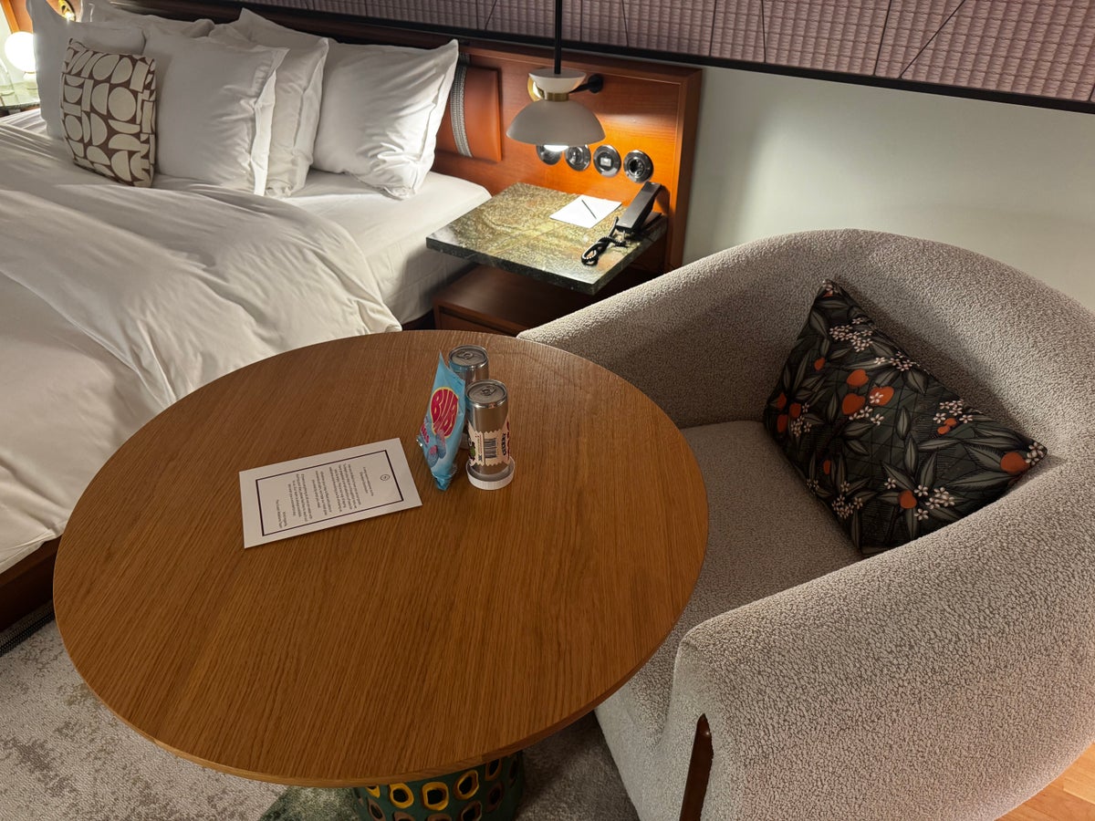 Sheraton Stockholm Hotel bedroom table chair