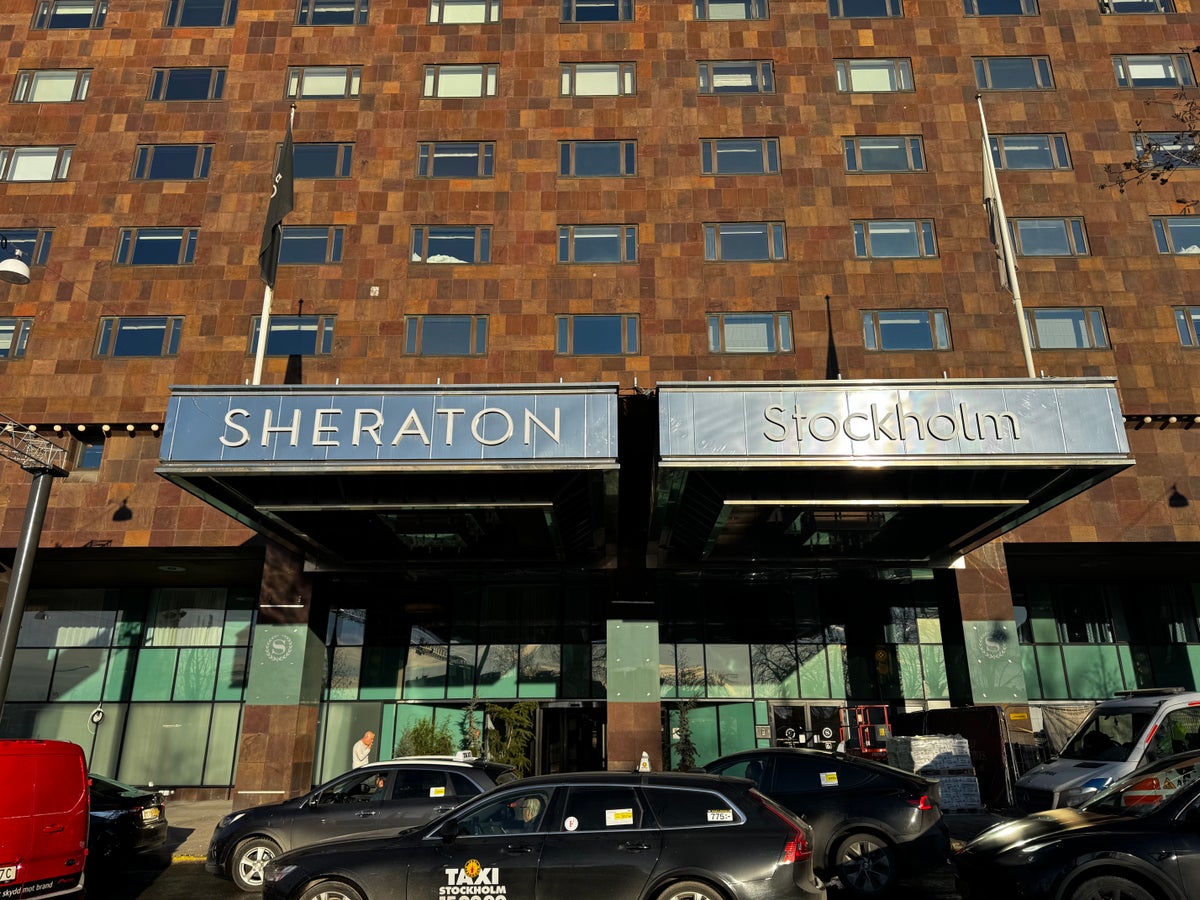 Sheraton Stockholm Hotel front entrance Sheraton Stockholm Hotel front entrance