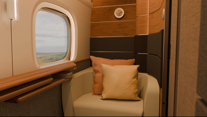 Shinkansen Supreme Class second seat