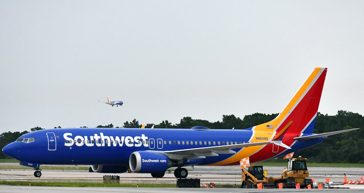 Southwest B737 Max 8 taxiing MCO featured
